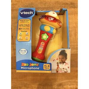 Vtech Zoo Jamz Sing & Learn Microphone 80 Plus Songs Age 1 1/2 To 4 Years